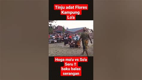 Hoga Mau Vs Hoga Soa Seru Tinju Adat Flores Kampung Loa Ngada