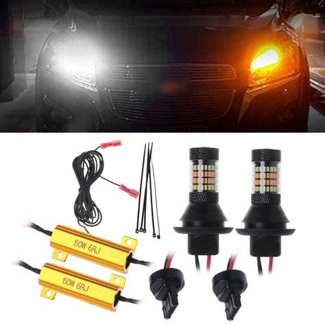 Buy Pc T Led W Dual Color Switchback Led Drl Turn