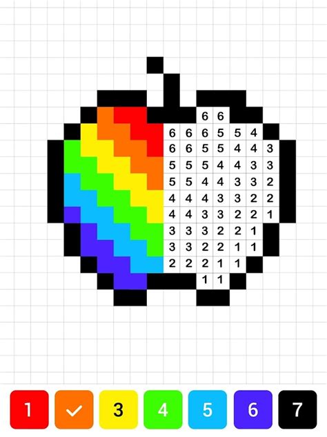 Pixel Art Color By Number