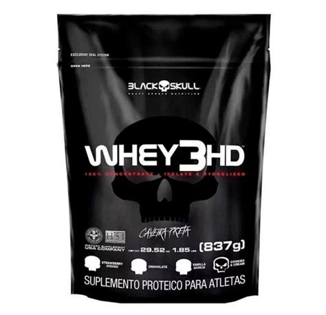 Whey Protein Concentrado Hidrolisado Isolado Black Skull Hd G