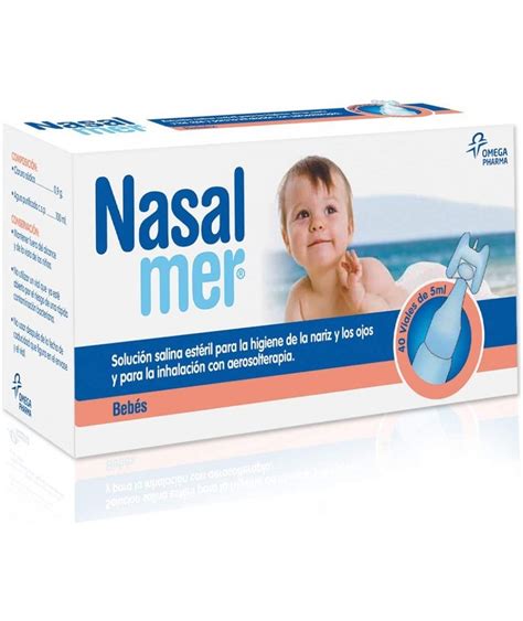 Nasalmer Solución Salina Esteril 40 Viales 5 ML Formato pequeño