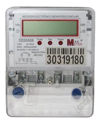 Medidor Monofasico V Digital Contador De Energ A Lcd Cuotas Sin