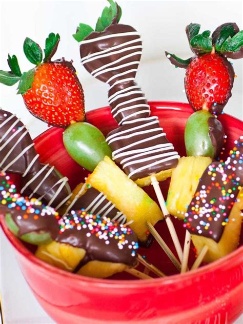 How To Make Chocolate Fruit Kabobs Video Tatyanas Everyday Food