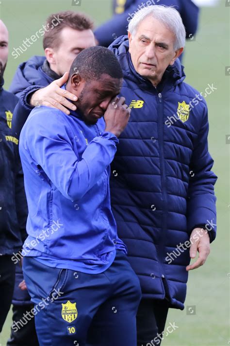 Vahid Halilhodzic Head Coach Nantes Comforts Editorial Stock Photo