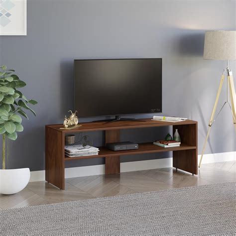 Bluewud Oliver Engineering Wood Floor Standing Tv Entertainment Unit