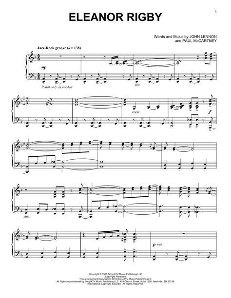 Eleanor Rigby Sheet Music Direct