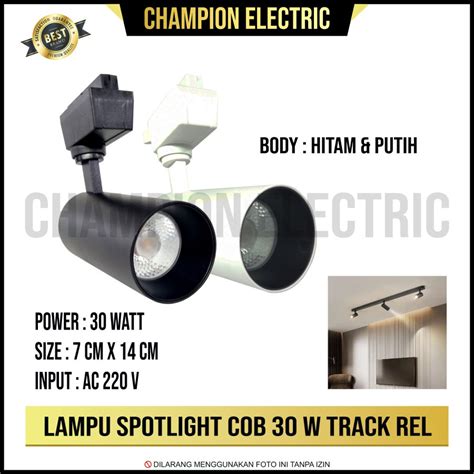 Jual Lampu Spotlight Led Sorot Rel Plafon Track Light Rell W Watt