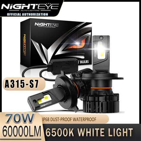 Nighteye Pcs Led Car Headlight Foglamp W Lm A S H H H