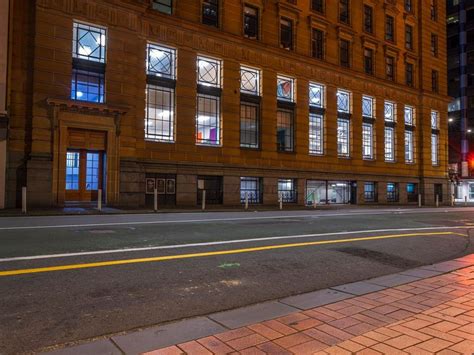 Wellington New Zealand At Night Modern Architecture HDRi Maps And