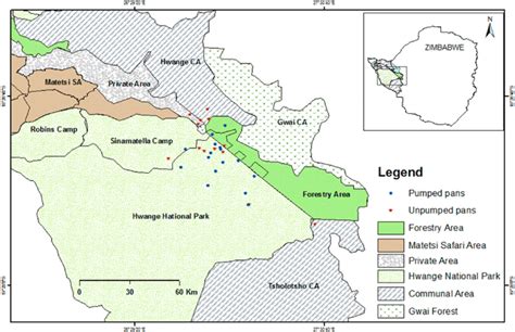 Hwange District Map