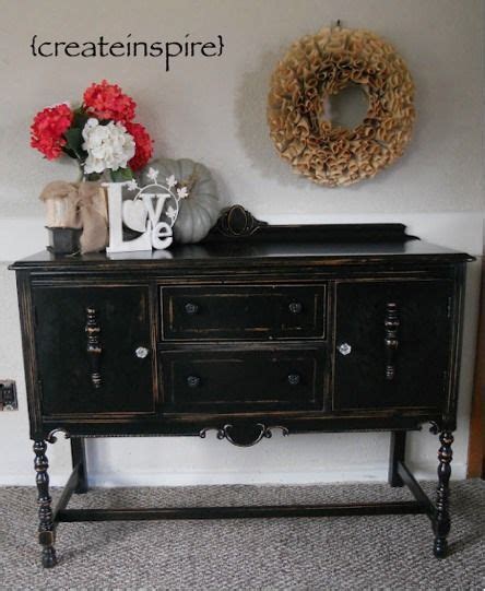 Createinspire Small Vintage Buffet Distressed Furniture Diy