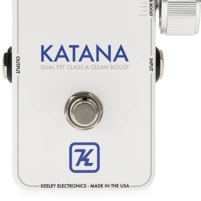 Keeley Katana Clean Boost Pedal Throwback White Bundle With Reverb