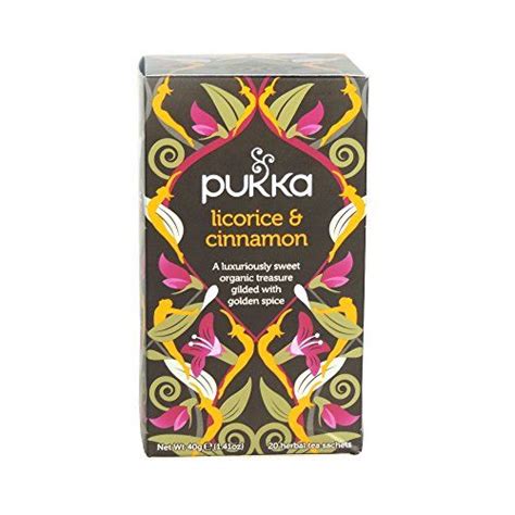 Pukka Herbs Organic Herbal Tea Licorice And Cinnamon 20 Count Pack