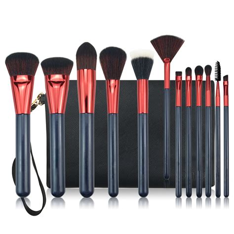 WOODEN MAKEUP BRUSH SET WITH BAG - MerryNice USA | Makeup Brush ...