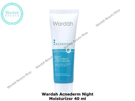 Wardah Acnederm Night Treatment Moisturizer Oily Acne Prone Skin