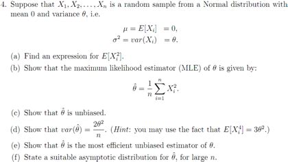 Solved Suppose That X X Xn Is A Random Sample From A Chegg