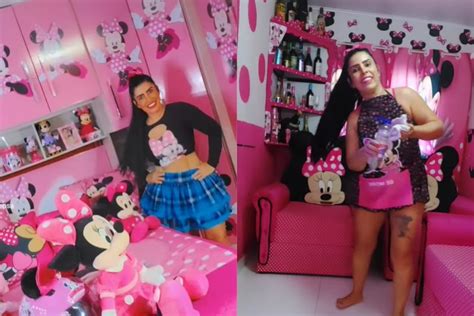 Minniemalista mulher decora a casa temática da Minnie e viraliza