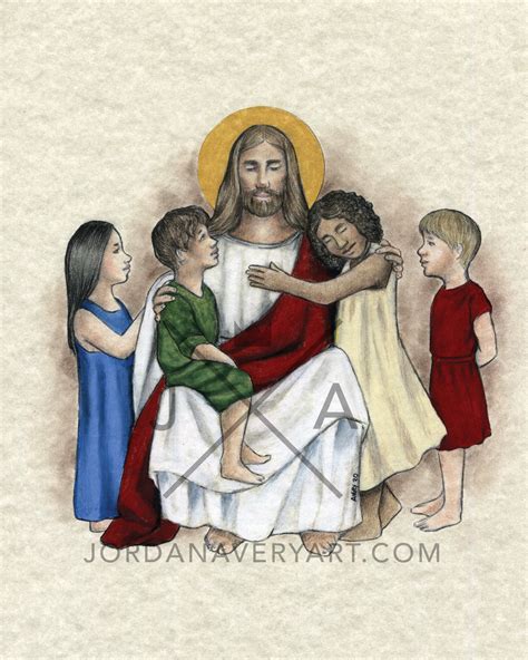 Let the Little Children Come to Me Art Print - Etsy