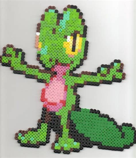 Treeko By Cristiaso Deviantart On DeviantART Perler Bead