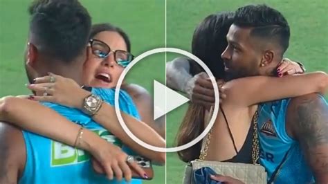 Emotional Natasa Stankovic Hugs Hardik Pandya After Gujarat Titans Ipl 2022 Win Watch