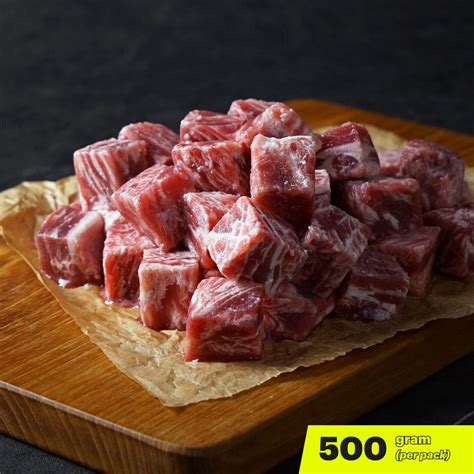 Jual Daging Sapi Saikoro 500 Gram Saikoro Beef Cube Steak Meltique