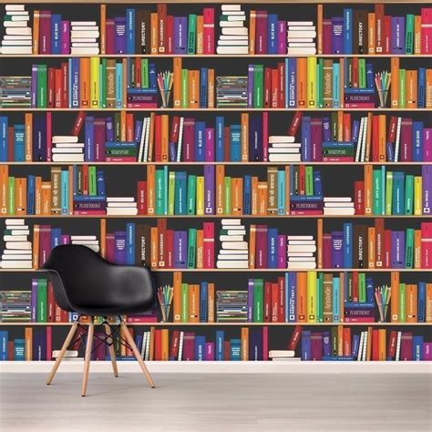 Papel De Parede Com Livros - Papel de Parede Personalizado Biblioteca de Livros