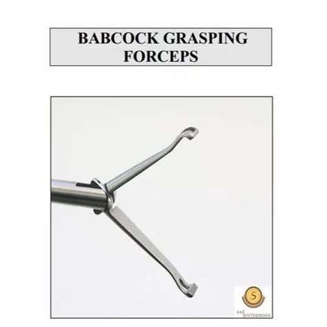 Silver Stainless Steel Babcock Grasping Forceps At Rs Piece In