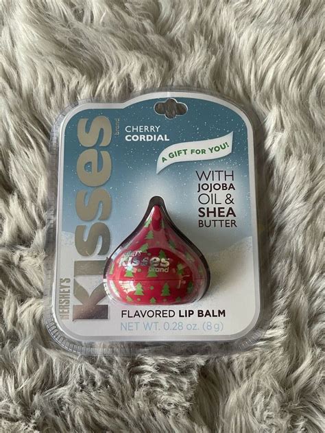 New Hershey S Kisses Lip Balm Cherry Cordial Flavored 0 28 OZ Holiday