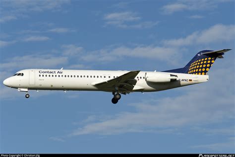 D AFKC Contact Air Fokker 100 F28 Mark 0100 Photo By Christian Jilg