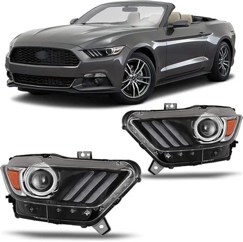 Cpw Headlights Compatible With 2015 2016 2017 Ford Mustang 2016 2017 Ford Shelby