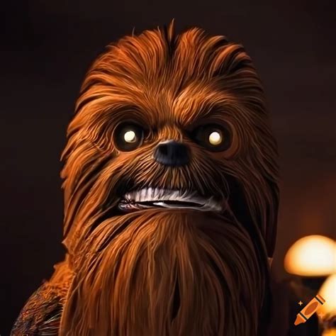 Wookiee taking a selfie on coruscant on Craiyon