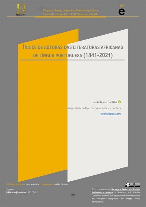 PDF ÍNDICE DE AUTORAS DAS LITERATURAS AFRICANAS DE LÍNGUA PORTUGUESA