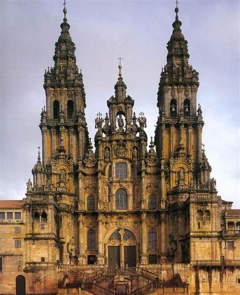 Fachada Del Obradoiro Casas Y Novoa Arquitectura Barroca Templo