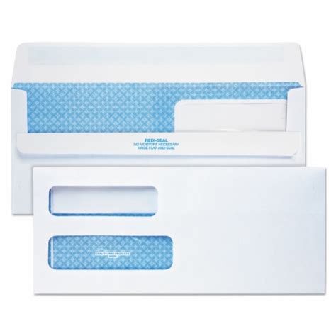 Quality Park Redi Seal Envelope X Double Window White