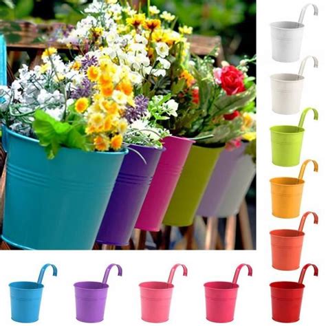 Pots De Fleurs En M Tal Ext Rieur En Fer Suspendu Jardini Re De Balcon