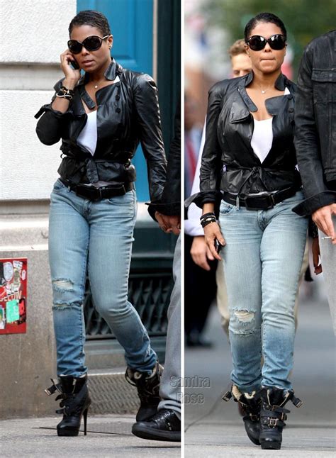 Janet Jackson Janet Jackson Leather Jacket Celebrity Style