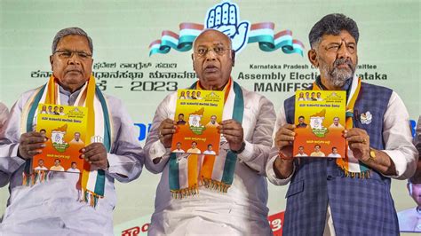 Karnataka Assembly Elections 2023 Congress Releases Manifesto