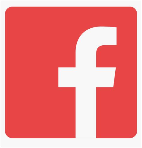 Facebook Icon Vector Red, HD Png Download - kindpng