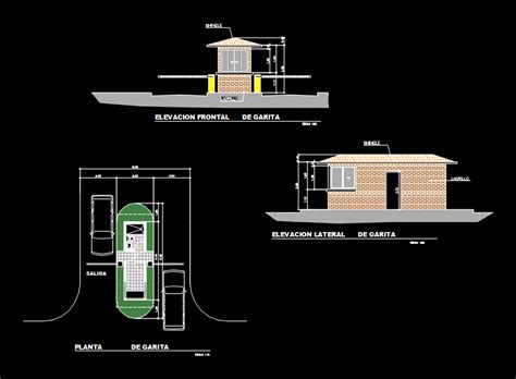 Garita Control Acc S A Autocad Llibreria Cad