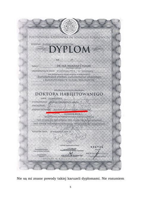 Jedna habilitacja kilka różnych dyplomów PDF