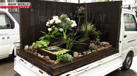 Jardines miniatura en los remolques de pequeñas camionetas NHK WORLD