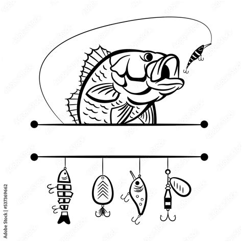 Fishing Baits And Lures Clipart Cutting Files Svg Png Dxf