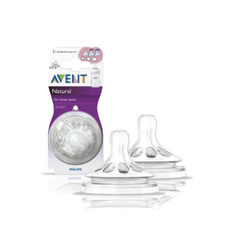 Philips Avent Natural Variable Flow Teats Nipples Twin Pack Made In