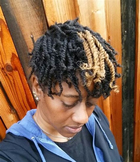 Mini twists wirh added colored extension twists | Natural hair styles ...