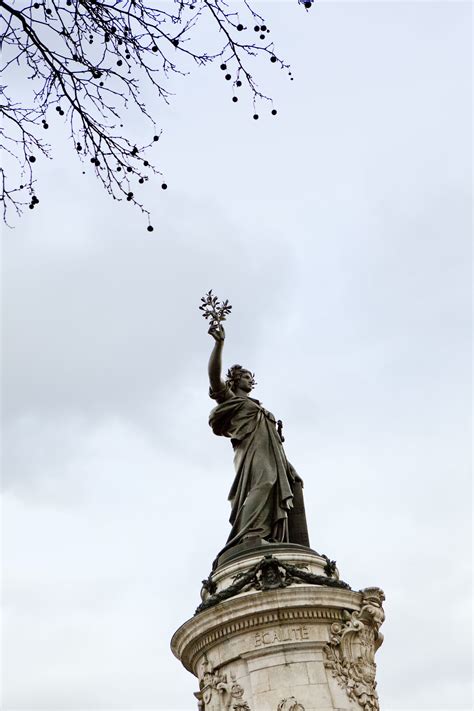 The Place De La République In Paris France The Statue Is The