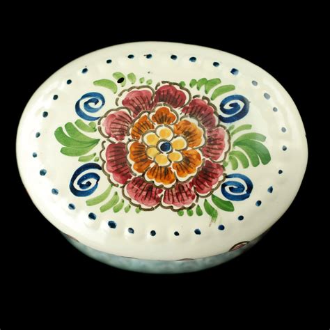 Vintage De Delftse Pauw Holland Hand Painted Polychrome Lidded Etsy