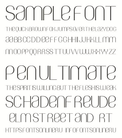 sample font font