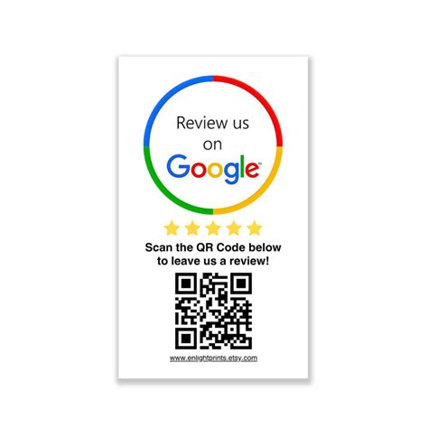 Custom Google Review Card, Google Review Sign, Google Review Card
