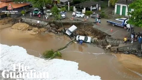 Deadly Flooding And Landslides In Brazil S S O Paulo State Youtube