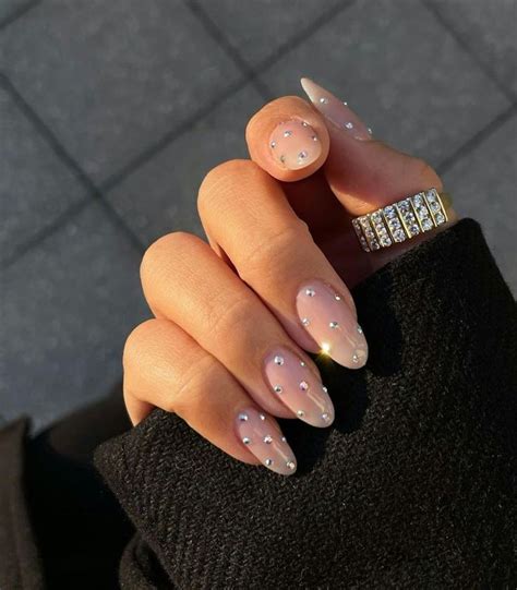 Chrome Details French Tips 18 More Trendy Designs For Short Almond